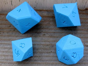ten sided dice openscad 3d print model - Mito3D