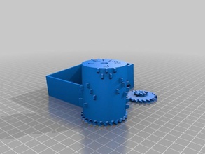 mon paramétrique personnalisé boîte à musique f&atilde&frac14r elise mécanique jouets 3d print model - Mito3D