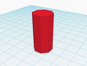 di forma ottagonale prisma 3d print model - Mito3D