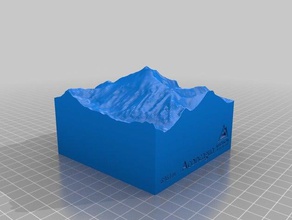 aconcagua 10 km sport & fitness all'aperto A 7 summits mountain 3d print model - Mito3D