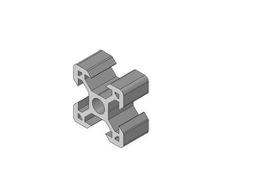 toplama v açık inşa kütüphane parçaları tasarım mekanik dosya biçimi kıvılcım yuvası 3d yazıcı Alüminyum, Alüminyum designspark ekstruzyon oluşturur 3d print model - Mito3D