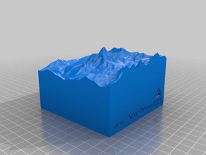 ama dablam 10km sport & outdoors mountain 3d print model - Mito3D