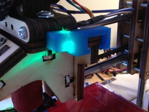 printrbot jr led monte 3d la stampante accessori su misura estrusore titolare porta pla utile 3d print model - Mito3D