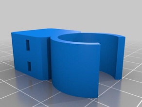 pipe clip parameterized organization wall mount 3d print model - Mito3D