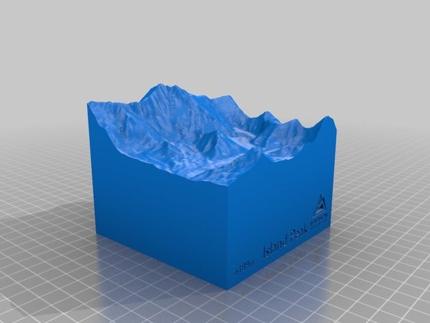 la isla de pico 10 km deporte y al aire libre A montaña 3D print model - Mito3D