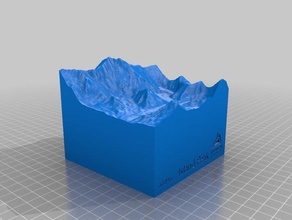 island peak 10km sport & outdoors mountain 3d print model - Mito3D