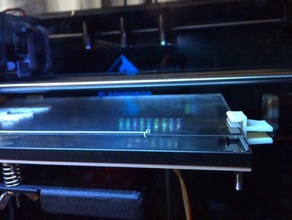 flashforge creator pro de vidrio clips Impresora 3d accesorios los cama cristal 3d print model - Mito3D