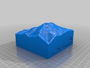 el monte elbrus 10km deporte y al aire libre A 10 km 7 cumbres de la montaña 3d print model - Mito3D
