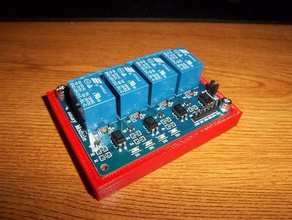 boite verter 4 relais arduino la electrónica caso relé 3d print model - Mito3D