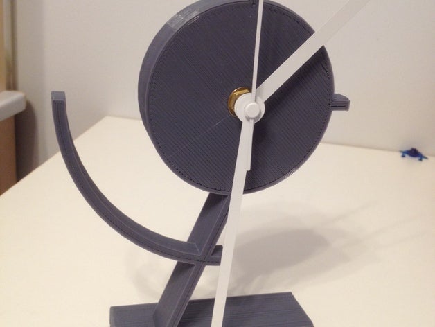 modern desk clock decor art deco 3D print model - Mito3D