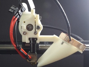makergear m2 alanında fan kanalı 3d yazıcı parçaları kanalları filament yolu 3d print model - Mito3D