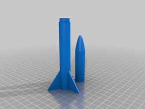 estes model rocket - name pending hobby srb 3d print model - Mito3D