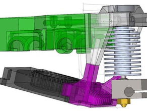 solidoodle e3d v6 bowden montaje de ventilador radial Impresora 3d las piezas e3dv6 3d print model - Mito3D