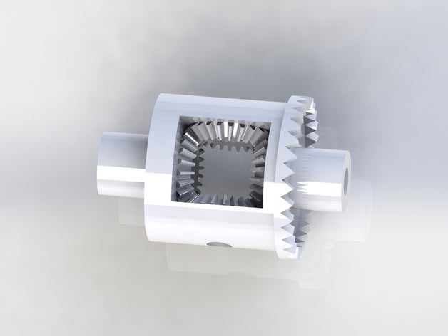 1 25 ölçekli rc diferansiyel 3mm axel güncellenen diff dişlileri milleri r c araçlar amt slot araba dönüştürmek 3D print model - Mito3D