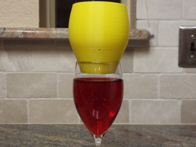 wine aerator 24 kitchen & dining red tool tools wineglass tableware glass 3D print model - Mito3D