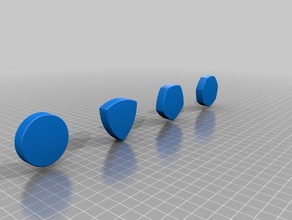 não-redondas, rodas de reuleaux polígonos matemática largura constante objeto impossível 3d print model - Mito3D
