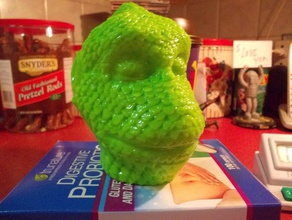 lizardman bust puppet head creatures 3d print model - Mito3D