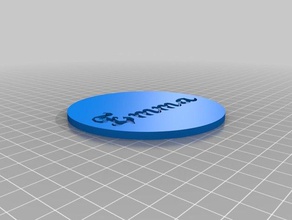 my customized customizeable drink coaster 3d printing 3d print model - Mito3D