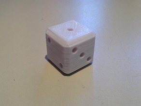 simple die dice board games 3d print model - Mito3D