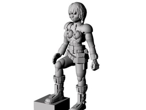 28mm sci-fi girl miniature people conversion download downloadable female figurine free model scifi woman 3d print model - Mito3D