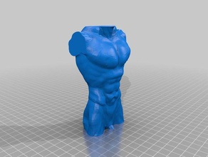 torso humano las esculturas cuerpo humanos hombre desnudo escultura 3d print model - Mito3D