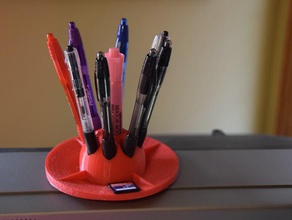 pen holder tray office 3d print model - Mito3D