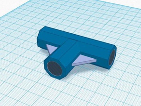 t joint 12mm tuyaux les pièces de rechange conjointe la pipe pièce commun 3d print model - Mito3D