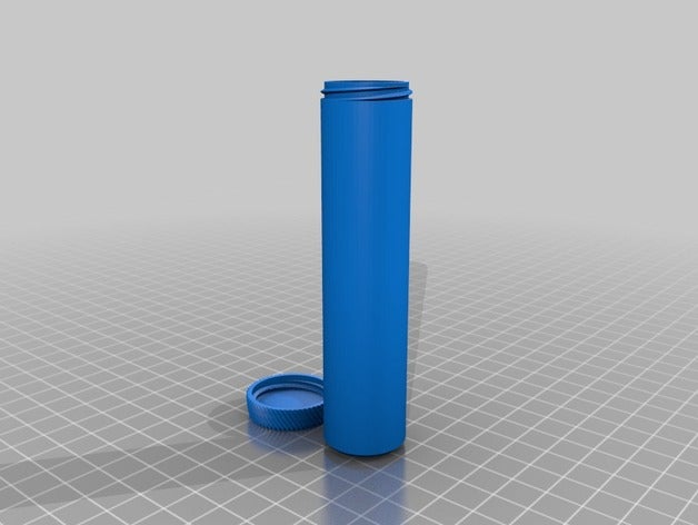 my customized container knurled lid containers 3D print model - Mito3D
