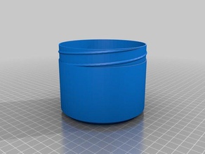 my customized container knurled lid containers 3d print model - Mito3D