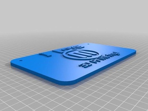 my customized sign - love 3d printing signs & logos 3d print model - Mito3D