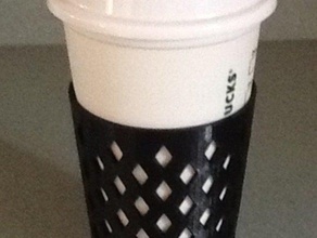 starbucks cup sleeve 3d printing 3d print model - Mito3D