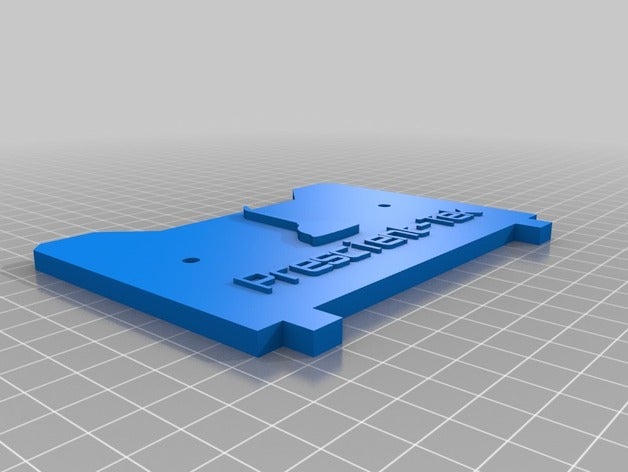 mon personnalisés réplicateur 1 2 2x plaque arrière Imprimante 3d accessoires personnalisé 3D print model - Mito3D