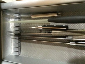 organisateur de tiroir couteaux cuisine et salle à manger les 3d print model - Mito3D