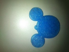 semplice mickey collana moda collare dije disney del mouse la ciondolo 3d print model - Mito3D