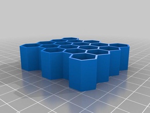 my customized parametric honeycomb hexagonal storage containers 3d print model - Mito3D
