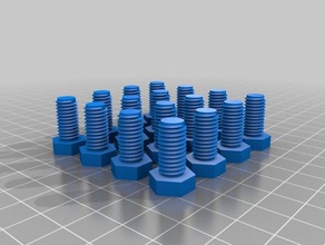 my customized iso metric bolts 3d printer accessories 3d print model - Mito3D