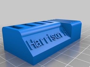 harrison h usb holder computer customized 3d print model - Mito3D