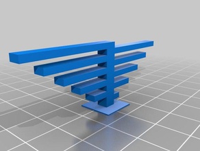 my customized cantilever test print 3d printing tests 3d print model - Mito3D