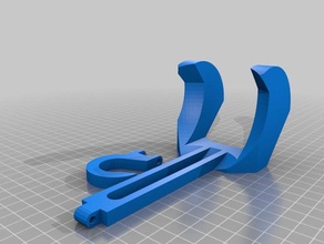 shower wand hanger bathroom accessories hook 3d print model - Mito3D