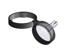 microscopio led tenedor de la lámpara el 3d print model - Mito3D