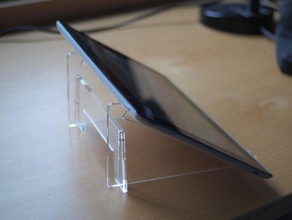 tablet stand 10 7 asus holder inkscape lasercut laser cutter vivo tab 3d print model - Mito3D