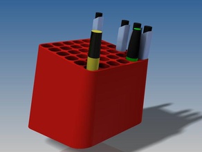 pencil holder office box cup pot 3d print model - Mito3D