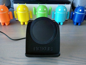 nexus 6 masa standı qi şarj cihazı cep telefonu 3d print model - Mito3D