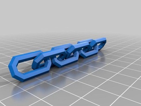 a cadeia de 6 link personalizado 3d print model - Mito3D
