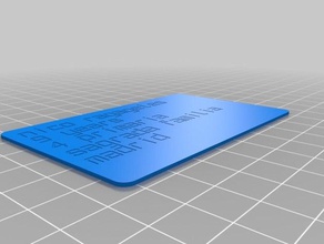 nico tarjeta organización personalizado 3d print model - Mito3D