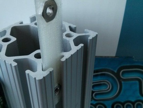 fractional 8020 nut adapter parts extrusion holder sketchup tslot useful 3d print model - Mito3D