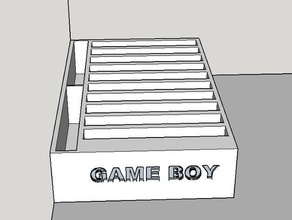 gameboy - supporto della cartuccia i contenitori le cartucce advance 3d print model - Mito3D