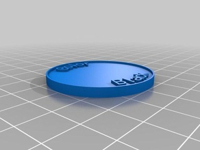 mi personalizados moneda chip monedas & insignias personalizado 3d print model - Mito3D