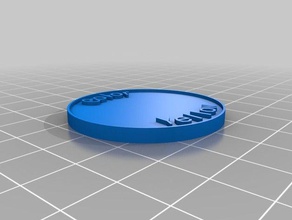 mi personalizados moneda chip monedas & insignias personalizado 3d print model - Mito3D