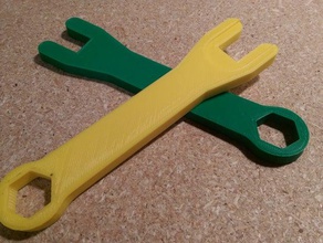 er11 collet wrench diy spindle 3d print model - Mito3D